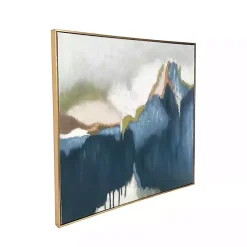 Kirklands Home Abstract Vision Framed Canvas Art Print Blue Sale