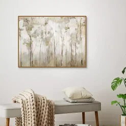 Kirklands Home Abstract Woodland Forest Framed Canvas Art Print Outlet