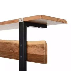 Kirklands Home Acacia Wood Modern Storage Hooks Hall Tree Sale