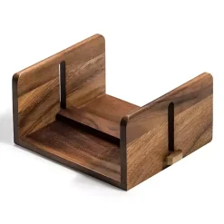 Kirklands Home Acacia Wood Napkin Holder Brown Clearance