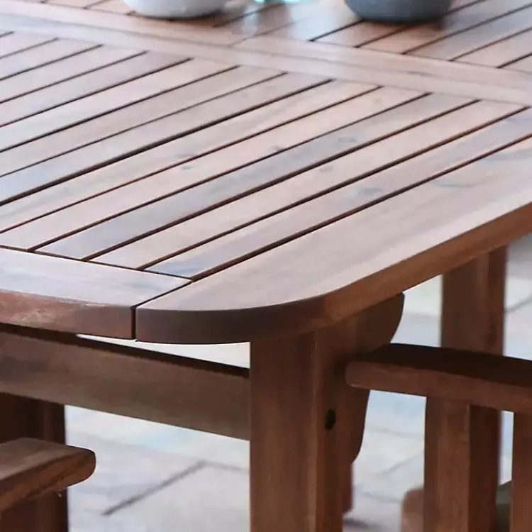 Kirklands Home Acacia Wood Outdoor 6-pc. Dining Set Tan Outlet