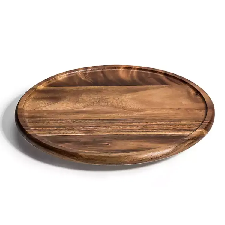 Kirklands Home Acacia Wood Round Lazy Susan, 15 in. Brown Discount
