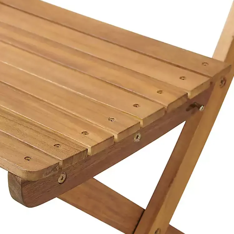 Kirklands Home Acacia Wood Slatted 3-pc. Outdoor Bistro Set Tan Sale