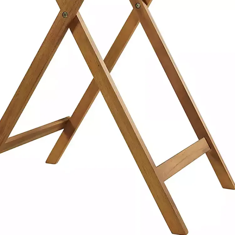 Kirklands Home Acacia Wood Slatted 3-pc. Outdoor Bistro Set Tan Sale