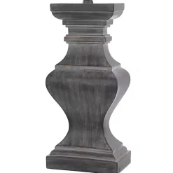 Kirklands Home Aged Black Candlestick Base Table Lamp, 33 in. Tan Hot