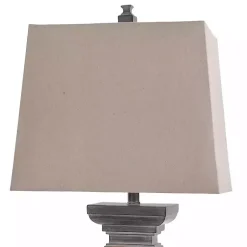 Kirklands Home Aged Black Candlestick Base Table Lamp, 33 in. Tan Hot