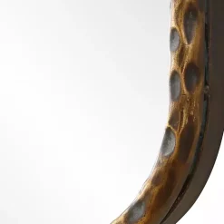 Kirklands Home Aged Bronze Hammered Metal Wall Mirror Discount