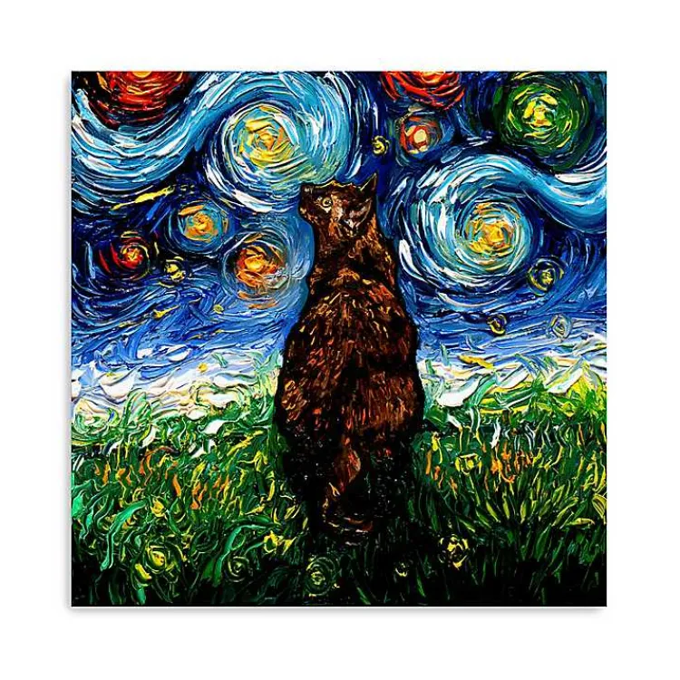 Kirklands Home Aja Trier Tortoiseshell Starry Night Canvas Print Sale