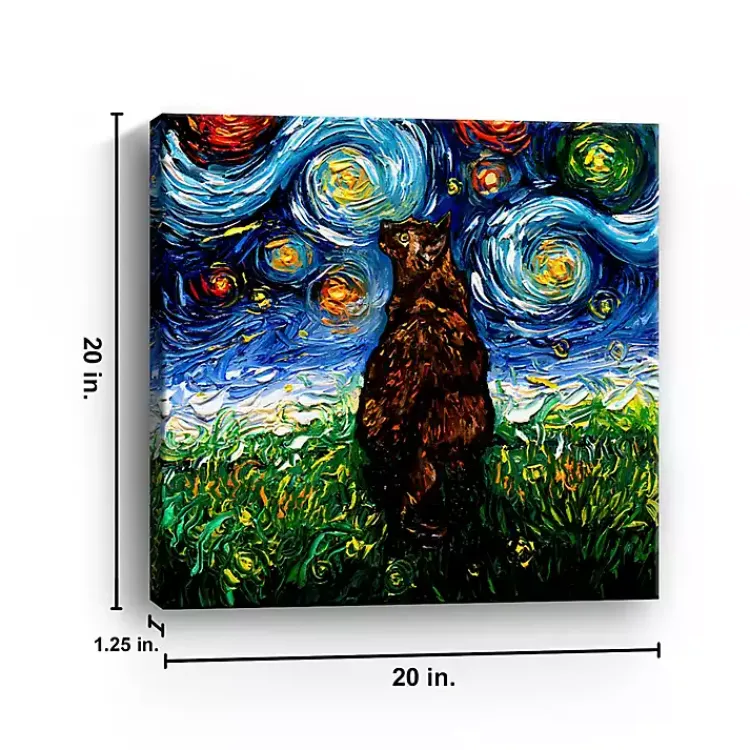 Kirklands Home Aja Trier Tortoiseshell Starry Night Canvas Print Sale
