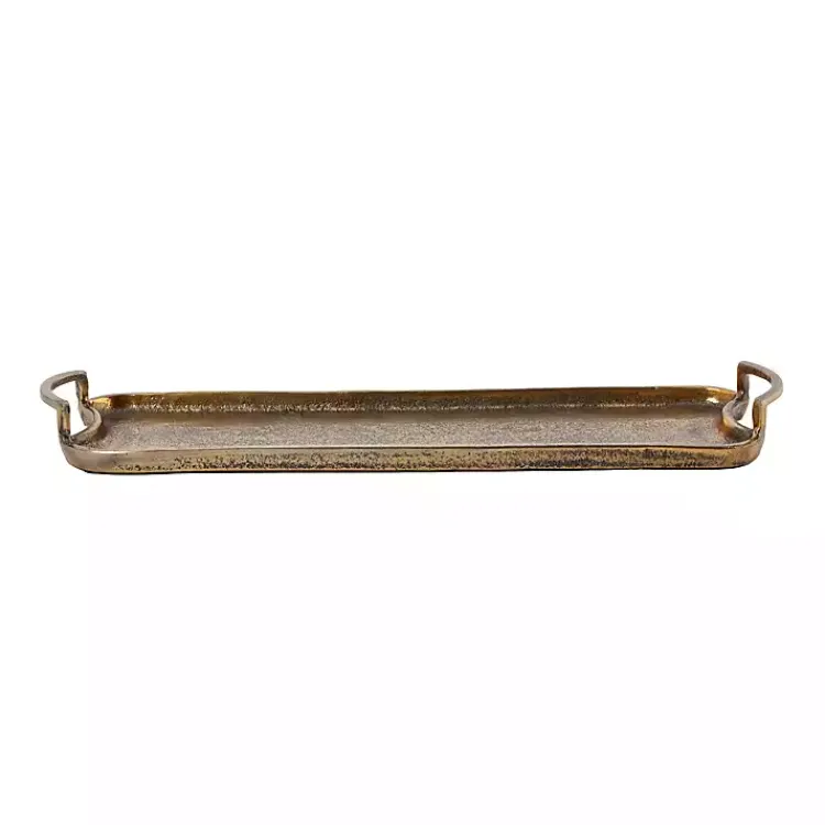 Decorative Trays>Kirklands Home Alani Metal Tray Gold