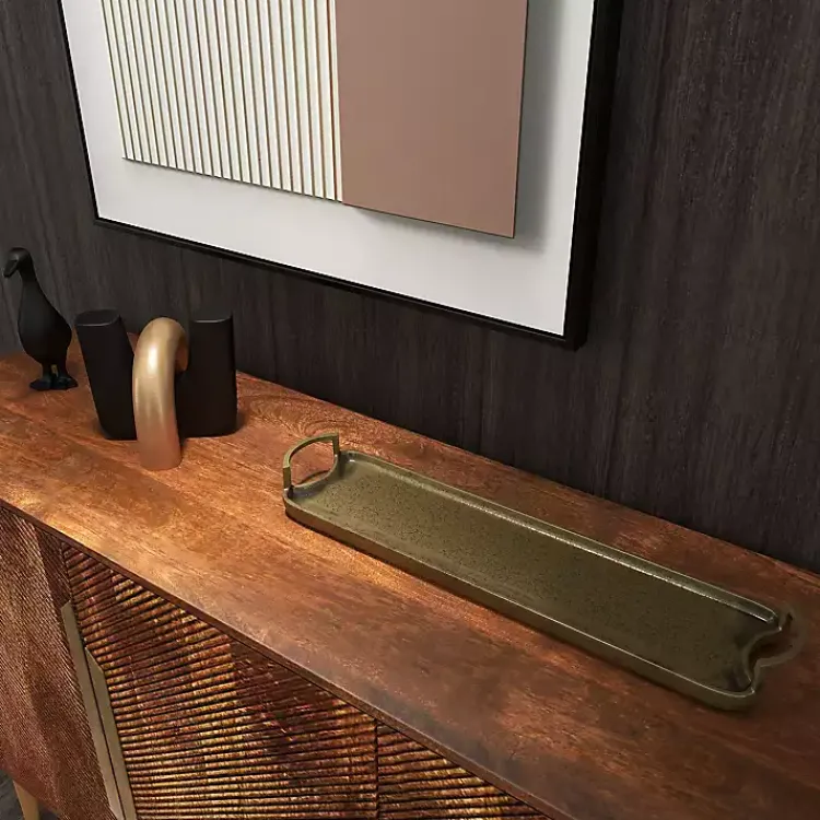 Decorative Trays>Kirklands Home Alani Metal Tray Gold