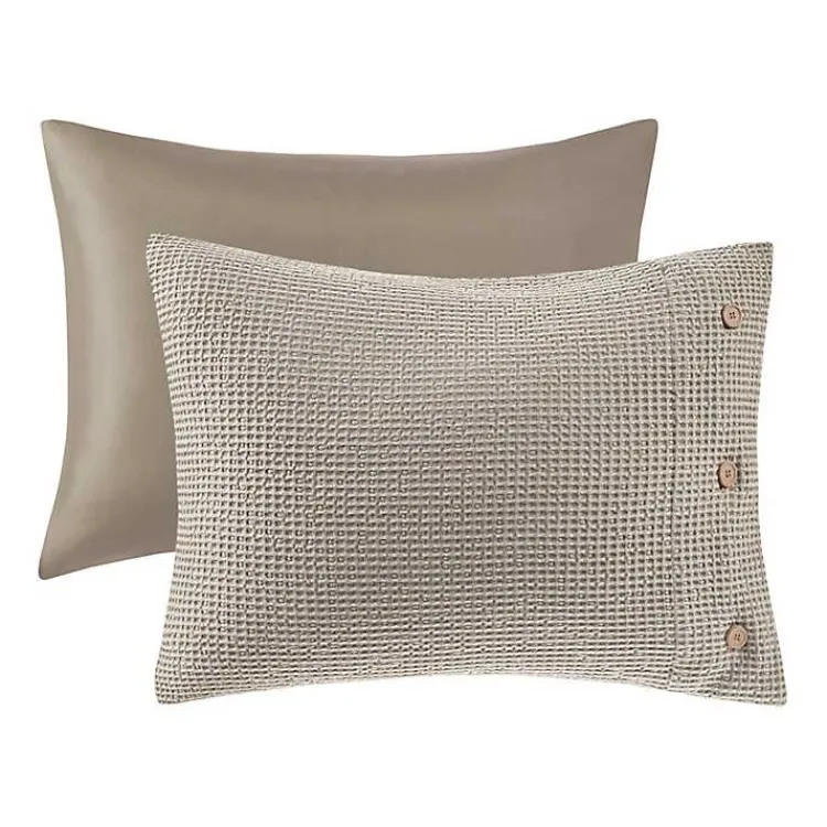 Kirklands Home Alaya 3-pc. California King Waffle Duvet Set Ivory Clearance