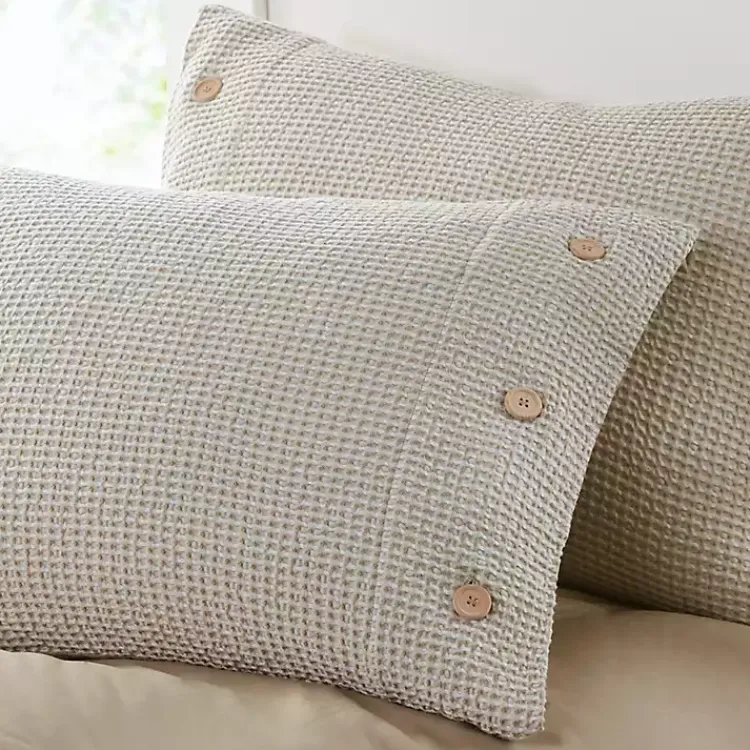 Kirklands Home Alaya 3-pc. California King Waffle Duvet Set Ivory Clearance
