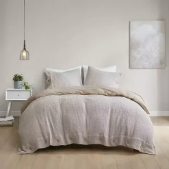 Kirklands Home Alaya 4-pc. Full/Queen Waffle Duvet Set Tan Clearance