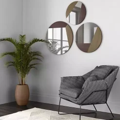 Kirklands Home Alexander Round Metal Wall Mirrors, Set of 3 Hot