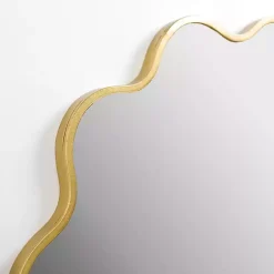 Kirklands Home Alexandria Gold Scalloped Wall Mirror