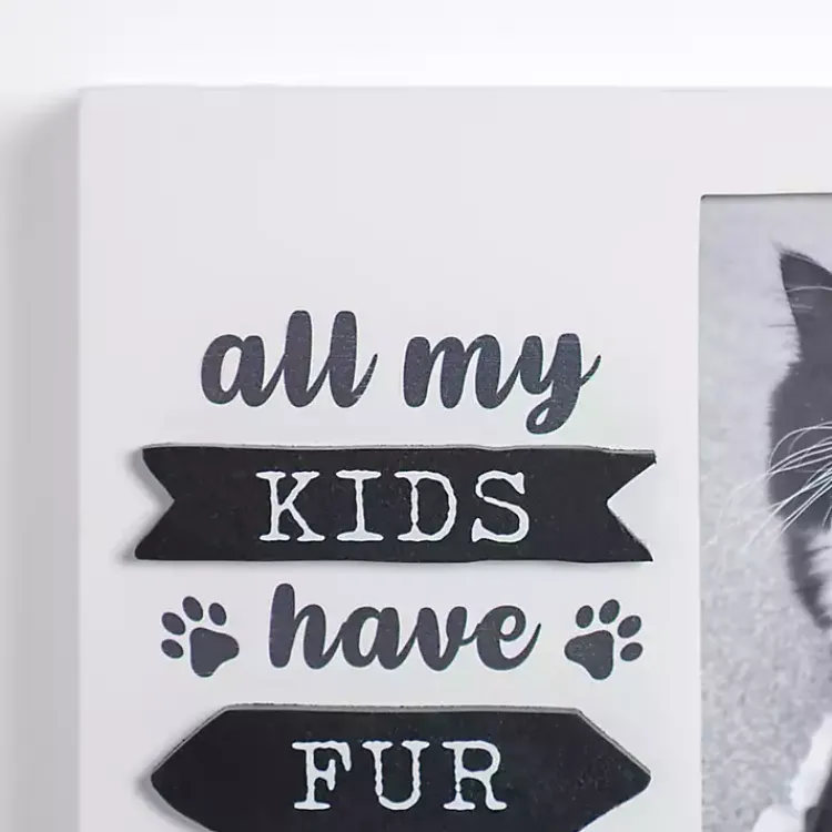 Picture Frames>Kirklands Home All My Kids Have Fur White Picture Frame