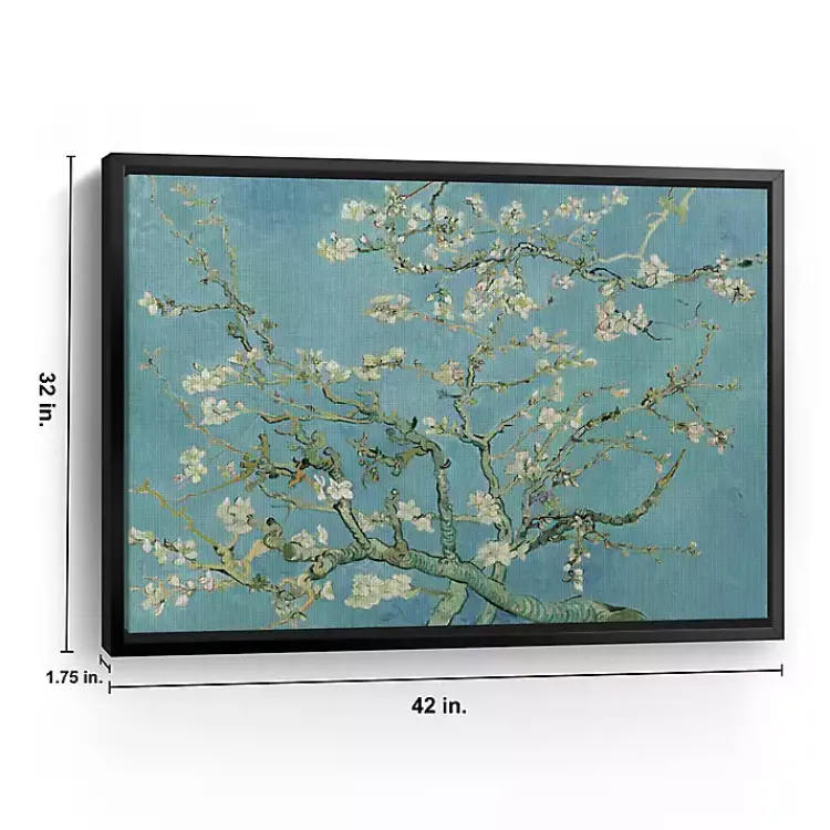 Kirklands Home Almond Blossom Framed Canvas Art Print, 42x32 in. Blue Online