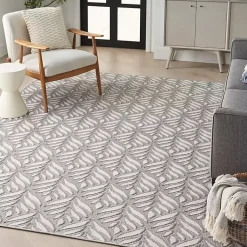 Kirklands Home Aloha Ash Botanical Indoor/Outdoor Area Rug, 3x5 Best