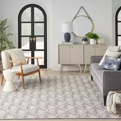 Kirklands Home Aloha Ash Botanical Indoor/Outdoor Area Rug, 3x5 Best