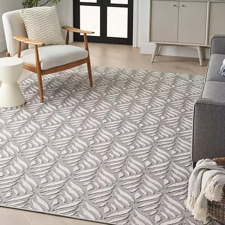 Kirklands Home Aloha Ash Botanical Indoor/Outdoor Area Rug, 9x12 Discount