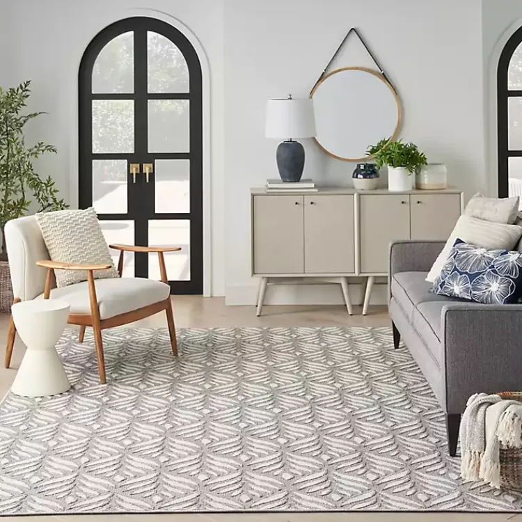 Kirklands Home Aloha Ash Botanical Indoor/Outdoor Area Rug, 9x12 Discount