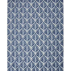 Kirklands Home Aloha Botanical Indoor/Outdoor Rug, 6x9 Blue Discount