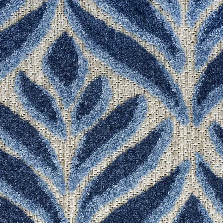 Kirklands Home Aloha Botanical Indoor/Outdoor Rug, 6x9 Blue Discount
