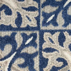 Kirklands Home Aloha Blue Geometric Indoor/Outdoor Area Rug, 6x9 Sale