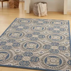 Kirklands Home Aloha Blue Medallion Indoor/Outdoor Area Rug, 3x5 Discount