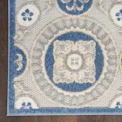 Kirklands Home Aloha Blue Medallion Indoor/Outdoor Area Rug, 5x7 Best