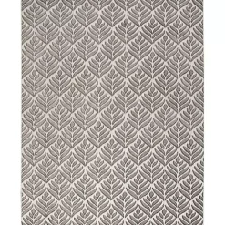 Kirklands Home Aloha Botanical Indoor/Outdoor Rug, 5x7 Gray Hot