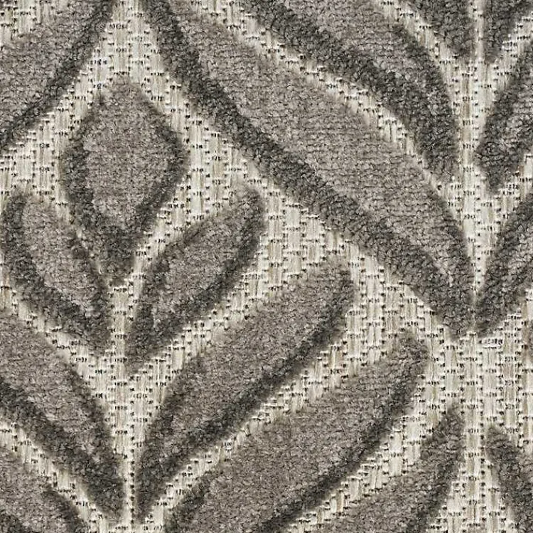 Kirklands Home Aloha Botanical Indoor/Outdoor Rug, 6x9 Gray