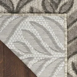 Kirklands Home Aloha Botanical Indoor/Outdoor Rug, 6x9 Gray