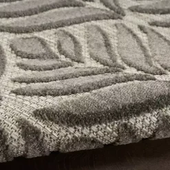 Kirklands Home Aloha Botanical Indoor/Outdoor Rug, 6x9 Gray