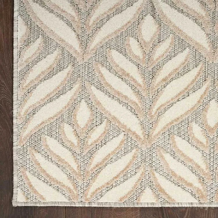 Kirklands Home Aloha Ivory Botanical Indoor/Outdoor Area Rug, 3x5 Outlet