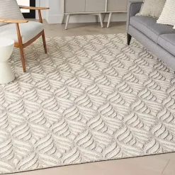 Kirklands Home Aloha Ivory Botanical Indoor/Outdoor Area Rug, 3x5 Outlet