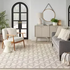 Kirklands Home Aloha Ivory Botanical Indoor/Outdoor Area Rug, 3x5 Outlet