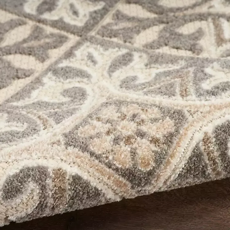 Kirklands Home Aloha Ivory Geometric Indoor/Outdoor Area Rug, 6x9 Clearance