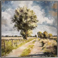 Kirklands Home Along A Country Trail Framed Canvas Art Print Multi Hot