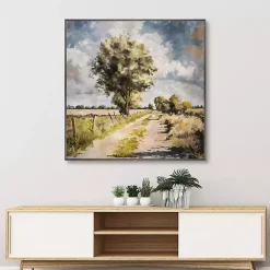 Kirklands Home Along A Country Trail Framed Canvas Art Print Multi Hot