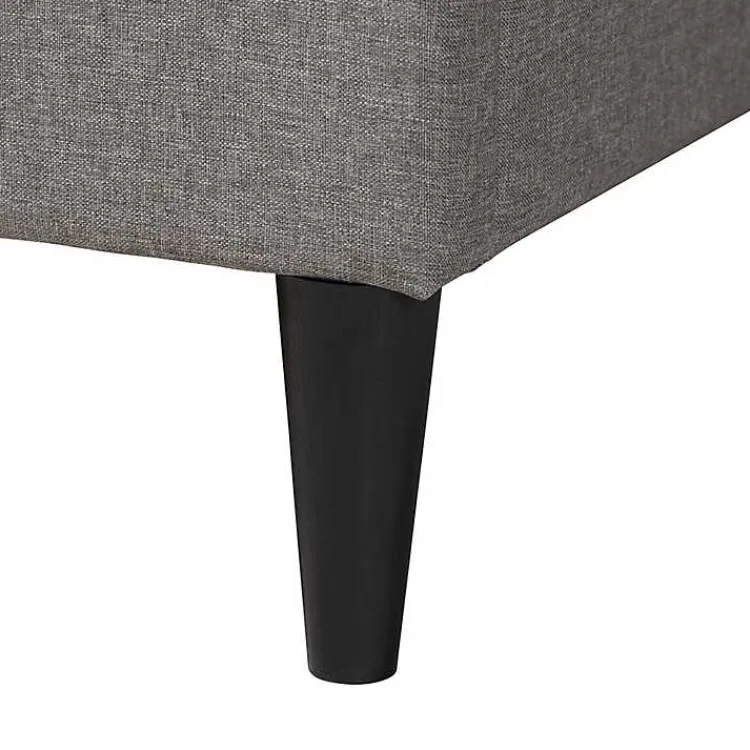 Kirklands Home Amala Button Tufted Queen Bed Frame Gray