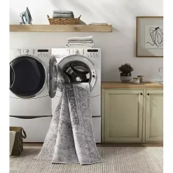 Kirklands Home Amelie Navy Blue Classic Washable Area Rug, 6x9