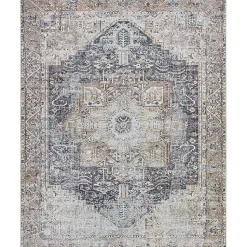 Kirklands Home Amelie Navy Blue Classic Washable Area Rug, 7x10 Discount