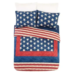 Kirklands Home Americana Patch 3-pc. Full/Queen Quilt Set Sale