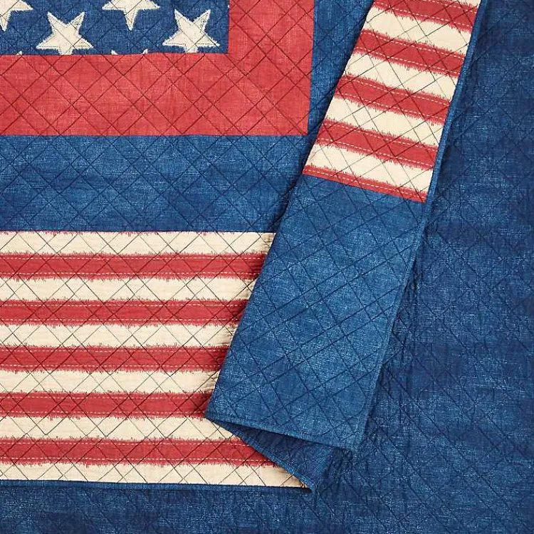 Kirklands Home Americana Patch 3-pc. Full/Queen Quilt Set Sale