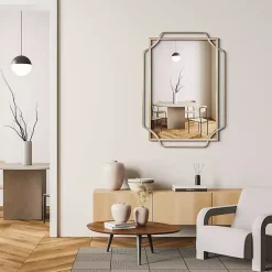 Kirklands Home Amir Bronze Metal Wall Mirror New