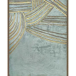 Kirklands Home Ancient Gold Sun Canvas Art Print Clearance