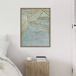 Kirklands Home Ancient Gold Sun Canvas Art Print Clearance