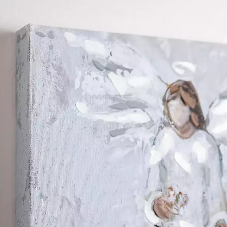 Kirklands Home Angel with Bouquet Canvas Art Print Online